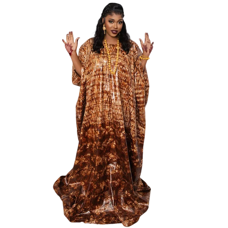 

New African Style Classic Print Dress, Plus Size Elegant for All Seasons Wedding & Ball