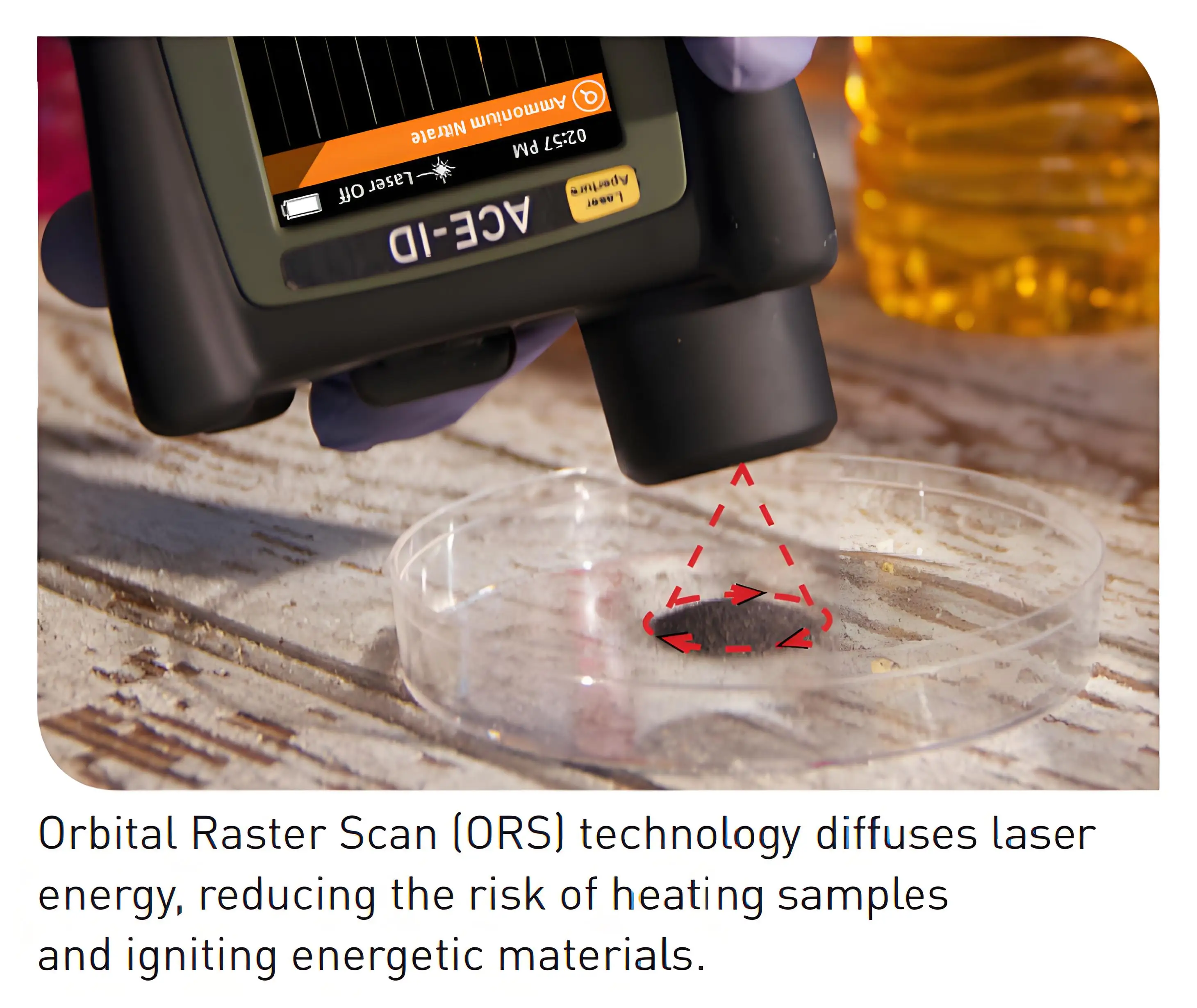 يحدد الحماية الأمنية المحمولة ACE-ID من Smiths Detection محلول مائي لمساحيق السموم والصلبات #6