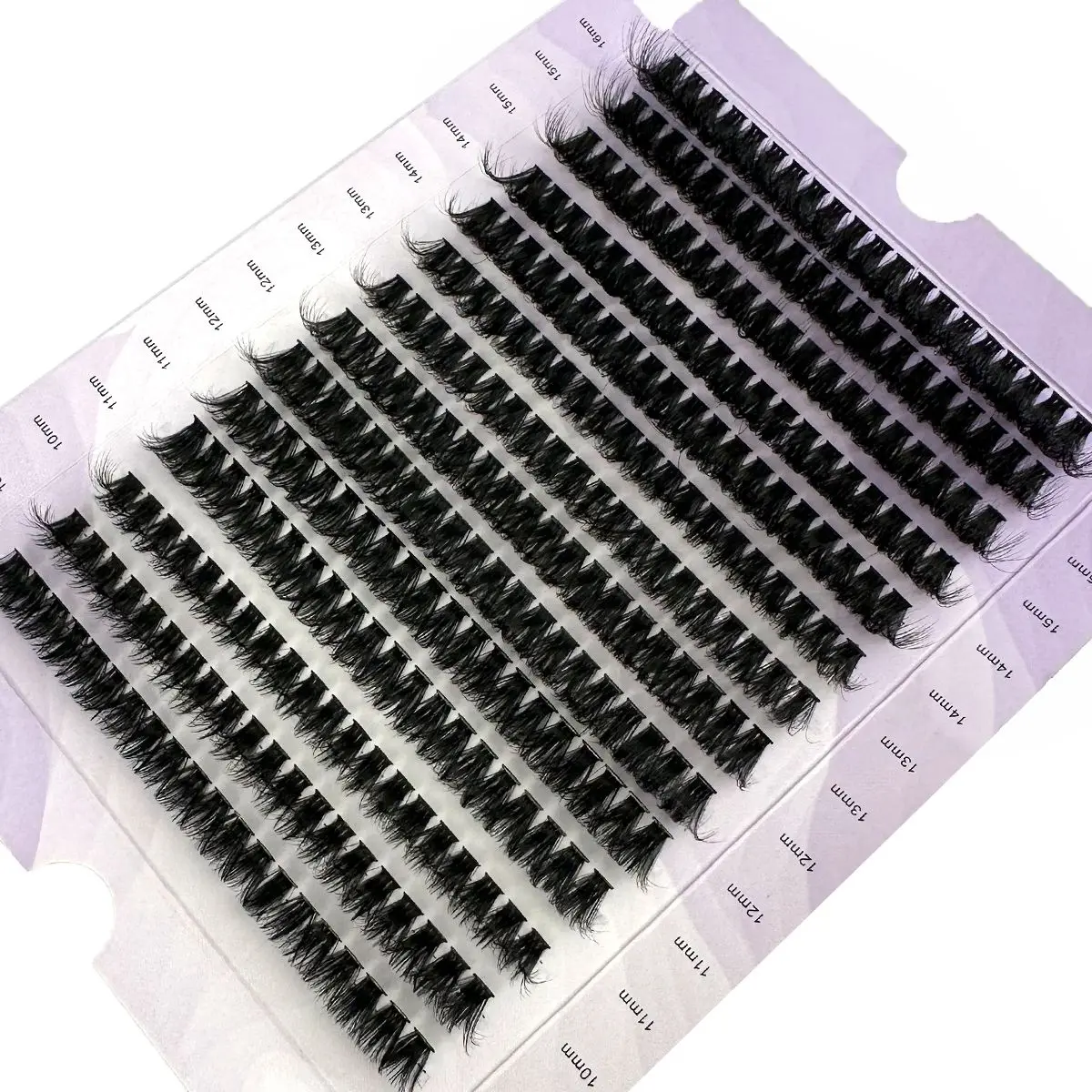 10 Rijen 5D Pluizige Cluster Wimpers Dikke Wimper D/DD Krul 9-16mm Mix Individuele Wimpers DIY Lash Extensions