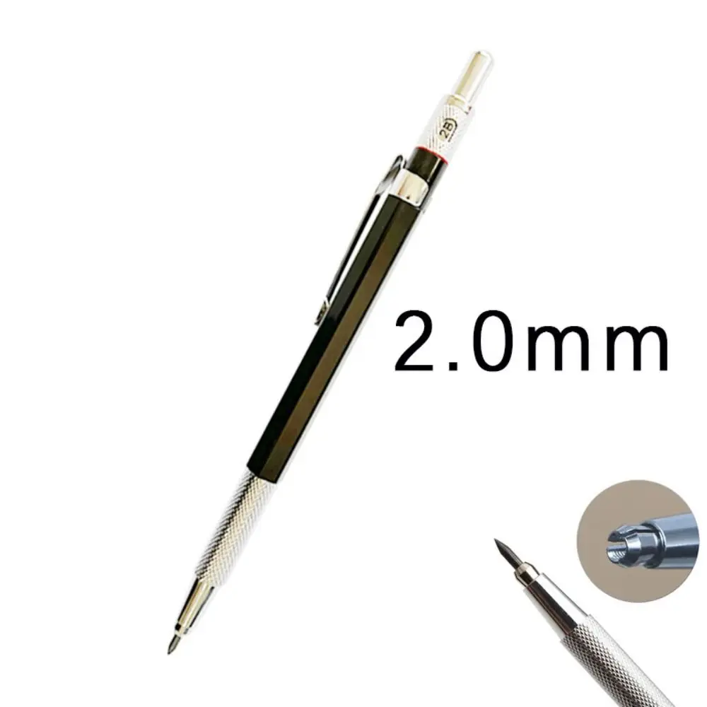 

0.3/0.5/0.7/0.9/1.3/2.0/3.0MM Mechanical Pencil Drawing Writing Tool Sketch Comics Design Propelling Pencil Metal Sketch Pencil