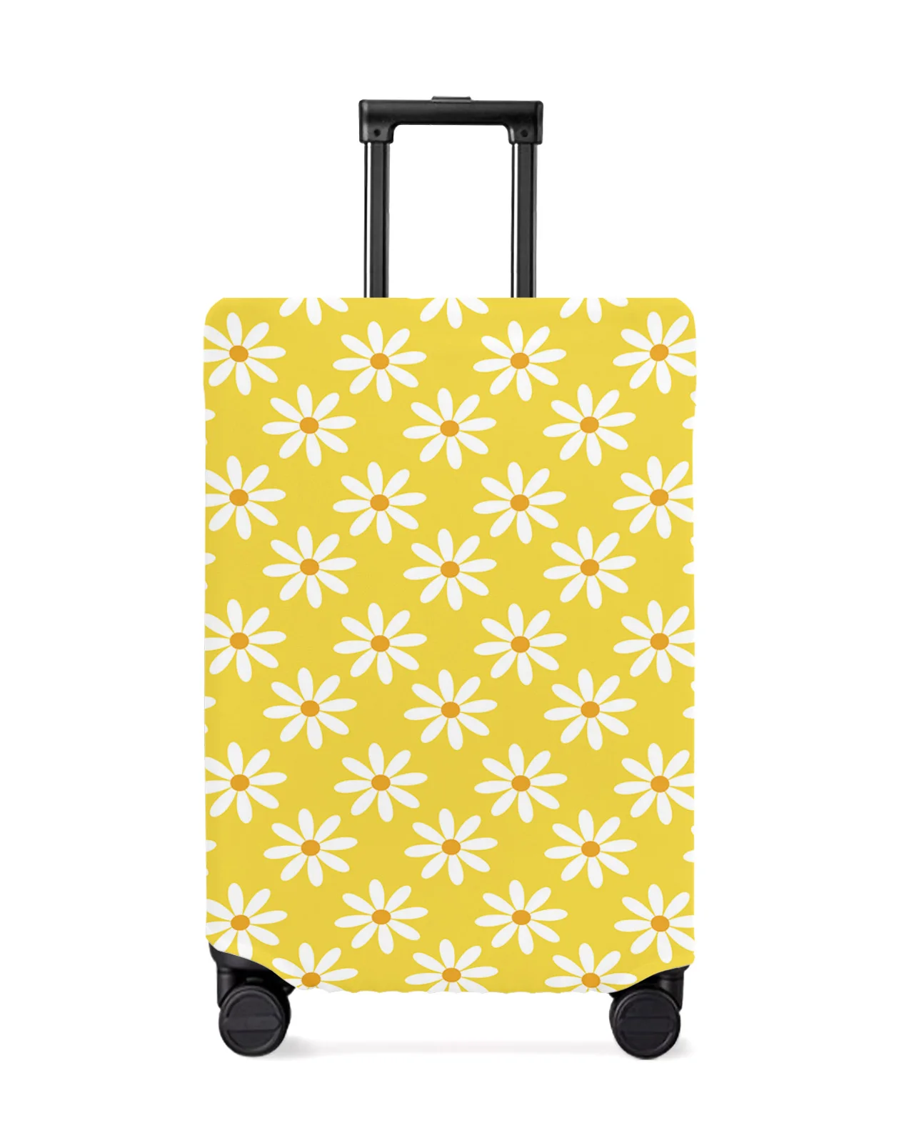 

Yellow Daisy Flower Travel Luggage Protective Cover for 18-32 Inch Travel Accessories Suitcase Elastic Dust Case Protect Sleeve