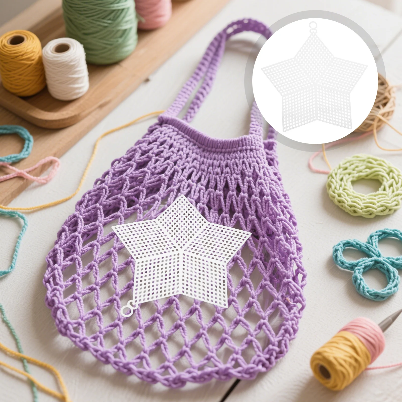 

10Pcs Plastic Mesh Sheets for Sewing DIY Bag Craft Set High Durability Not Easy to Deform Ideal for Beginners and Experts