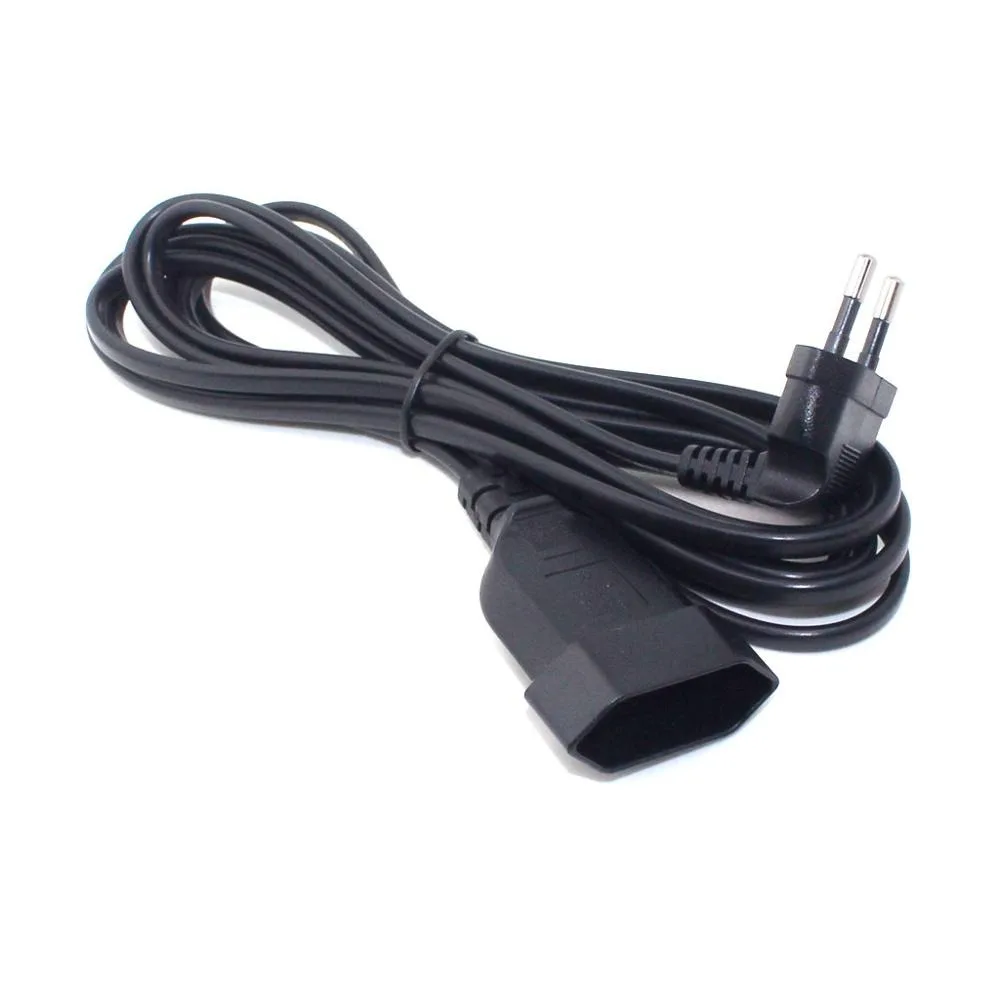 PDU 2Prong Bend Angled Cord 90 Degree  Power Extension Cable To Female Male Plug