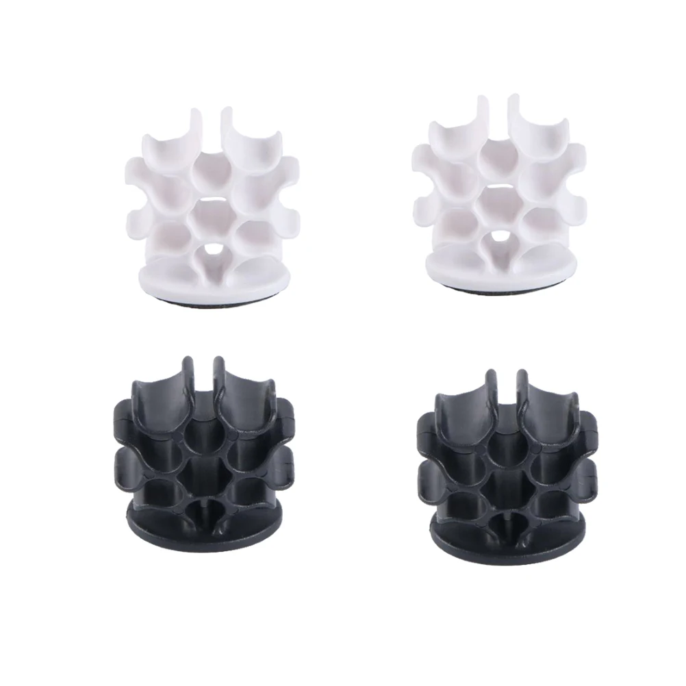 

4 Pcs Desk Desktop Cable Organizer Wire Cord Keeper Management Folder under Wrapper