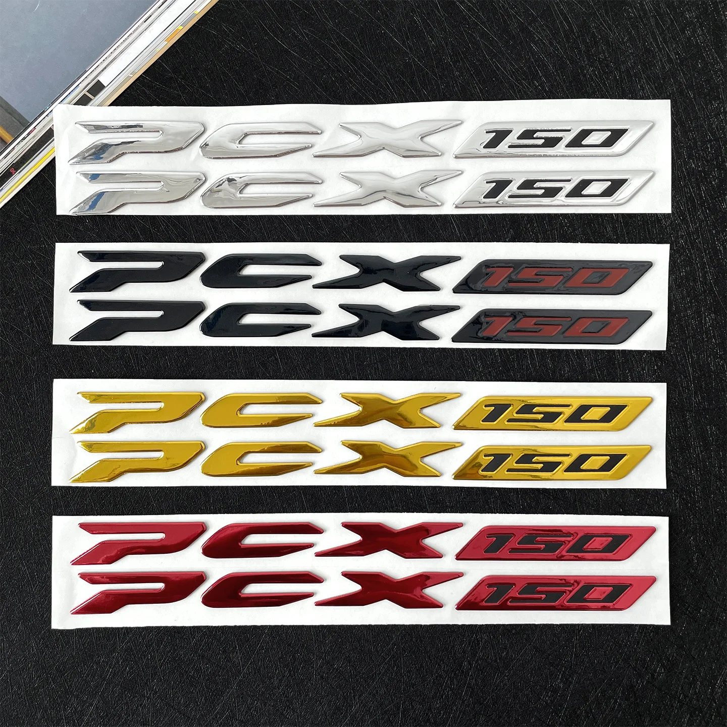 For PCX 150 PCX150 3D Epoxy Resin Motorcycle Emblem Stickers Motor Moto Scooter Side Body Decor Waterproof Accessories Decals
