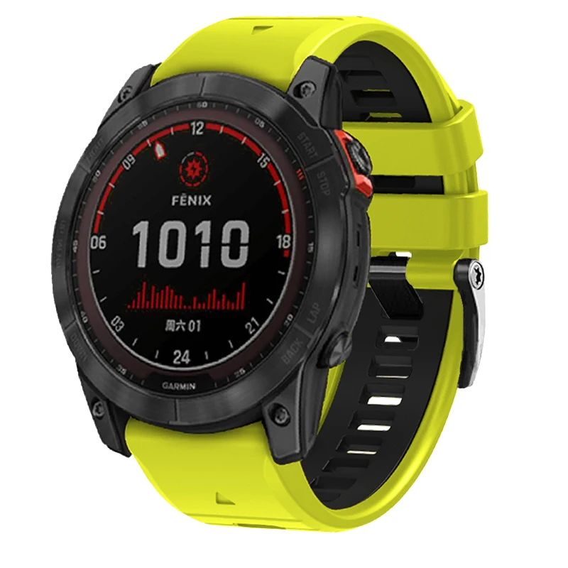 Correas de reloj Quickfit de 26mm y 22mm para Garmin Fenix 8 Quatix 7 7X 47 51mm 6 6X 5X Plus Epix Pro 2 Enduro 3 correa de muñeca de silicona