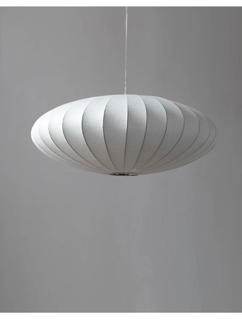 Candelabro colgante de seda hecho a mano para apartamento, iluminación de estilo japonés, Wabi sabi, sala de estar, comedor, estilo crema, lámparas