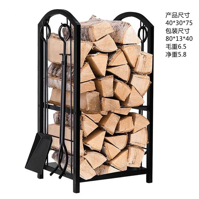 Indoor and outdoor fireplace tool burning firewood rack, firewood stacking firewood rack, sorting storage rack