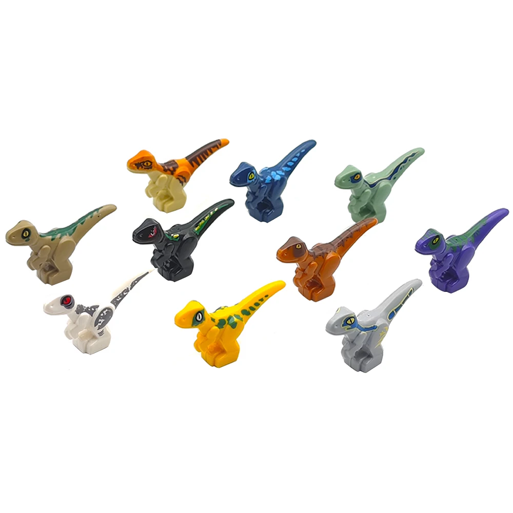 MOC Animal Building Blocks Dinosaurs Land Animal Assembling Toy Street Scene Decorative Blocks Educational DIY Kid Toy Gift