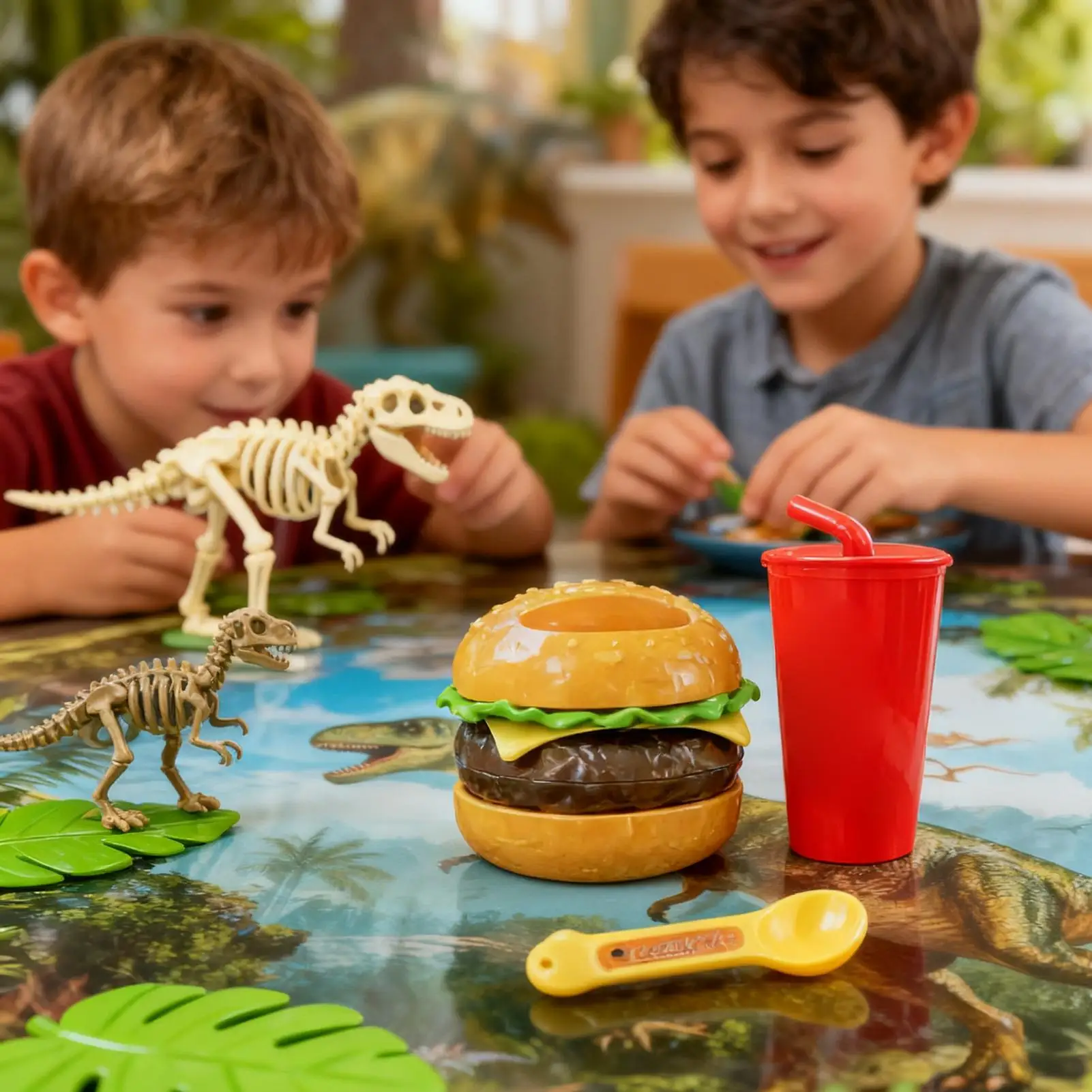 I bambini giocano con il cibo Apprendimento interattivo Accessori da cucina Elastico Fai finta di giocare Set di fast food per l'aula prescolare della scuola materna