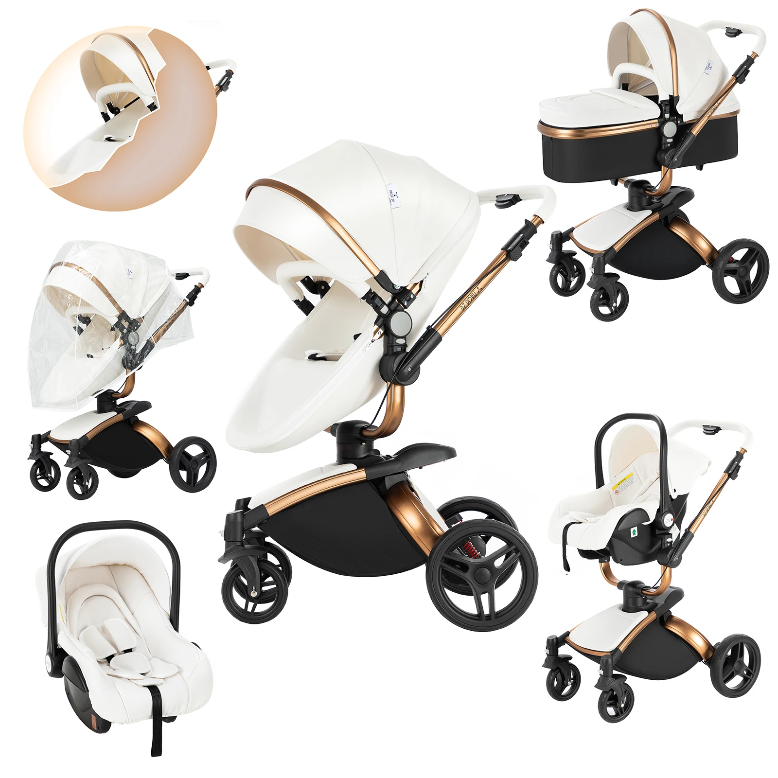 lightweight strollers Baby Stroller 3 in 1 Strollers Baby Trolley Tricycle Baby Walker  Stroller Car for Newborn Baby Baby pram