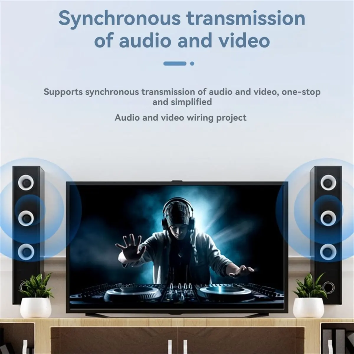 A86G NEW 4K 30Hz -Compatible Wireless Extender Video Transmitter Receiver 250M Extender for DSLR Home Gaming Cameras