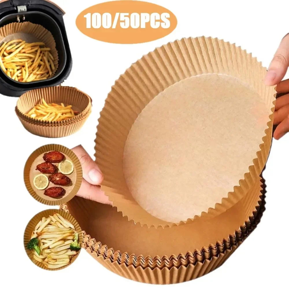 Trays Paper Air Oil-proof For Disposable Airfryer Baking Liner Cooking Fryer