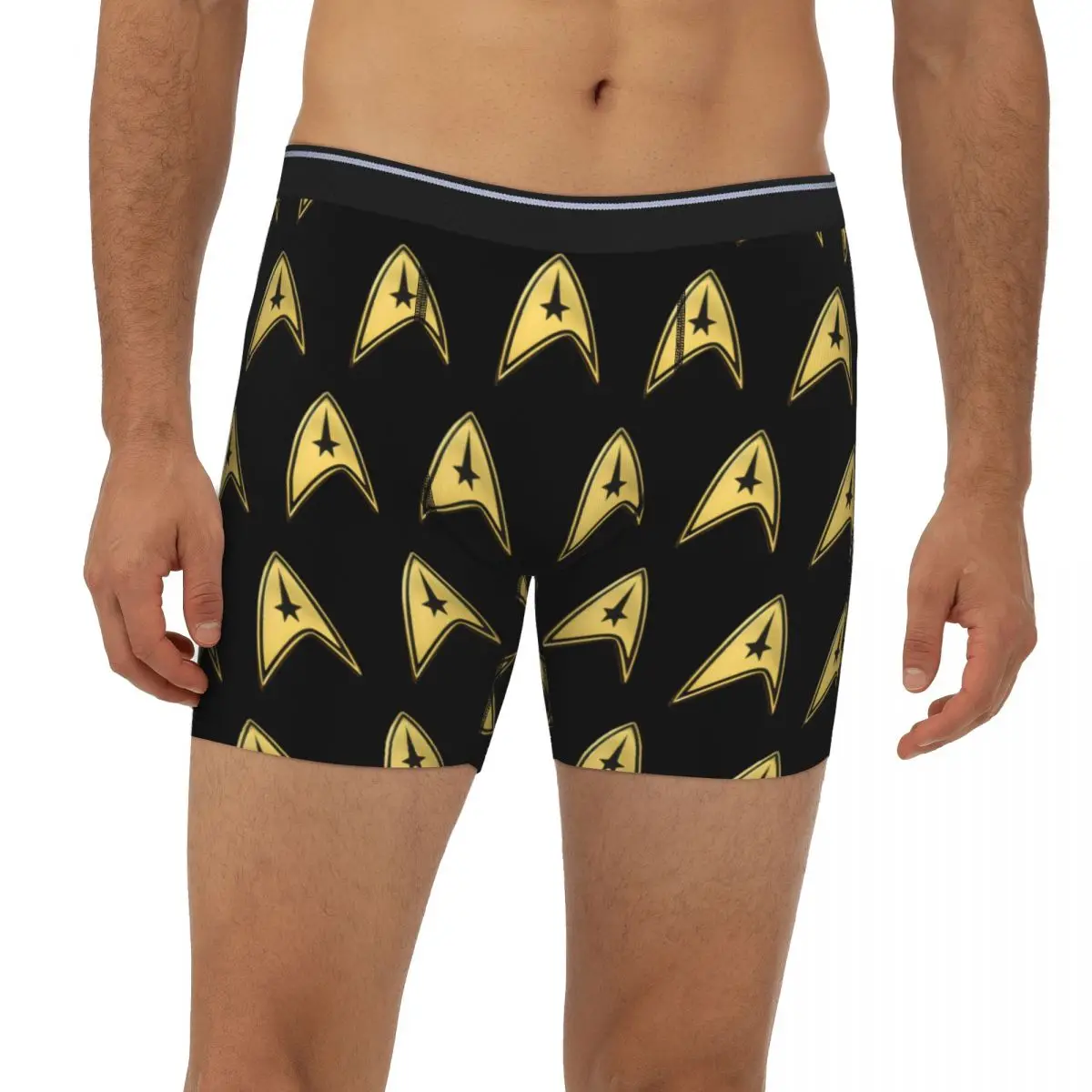 

Star Treks Science Fiction TV Series Long Boxer Underpants Short Male Panties Ventilate Underwear for Homme Man Boyfriend Gifts