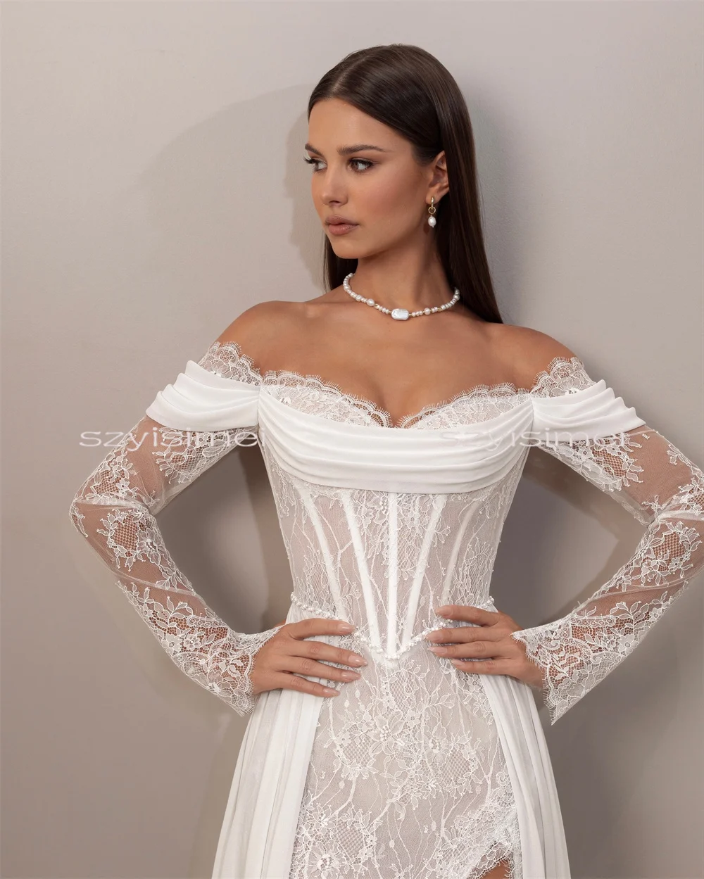 Modern Off-Shoulder A-Line Bridal Dress Customizable Wedding Gown Robe De Mariée Vestidos De Novia for Special Occasions