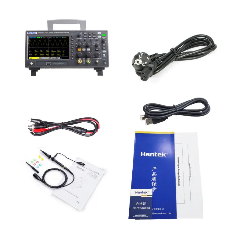 New In stock Hantek DSO2C10 2 Channel 100MHz 1GSa/S Digital Storage Oscilloscope Without AWG Signal Generator view 5