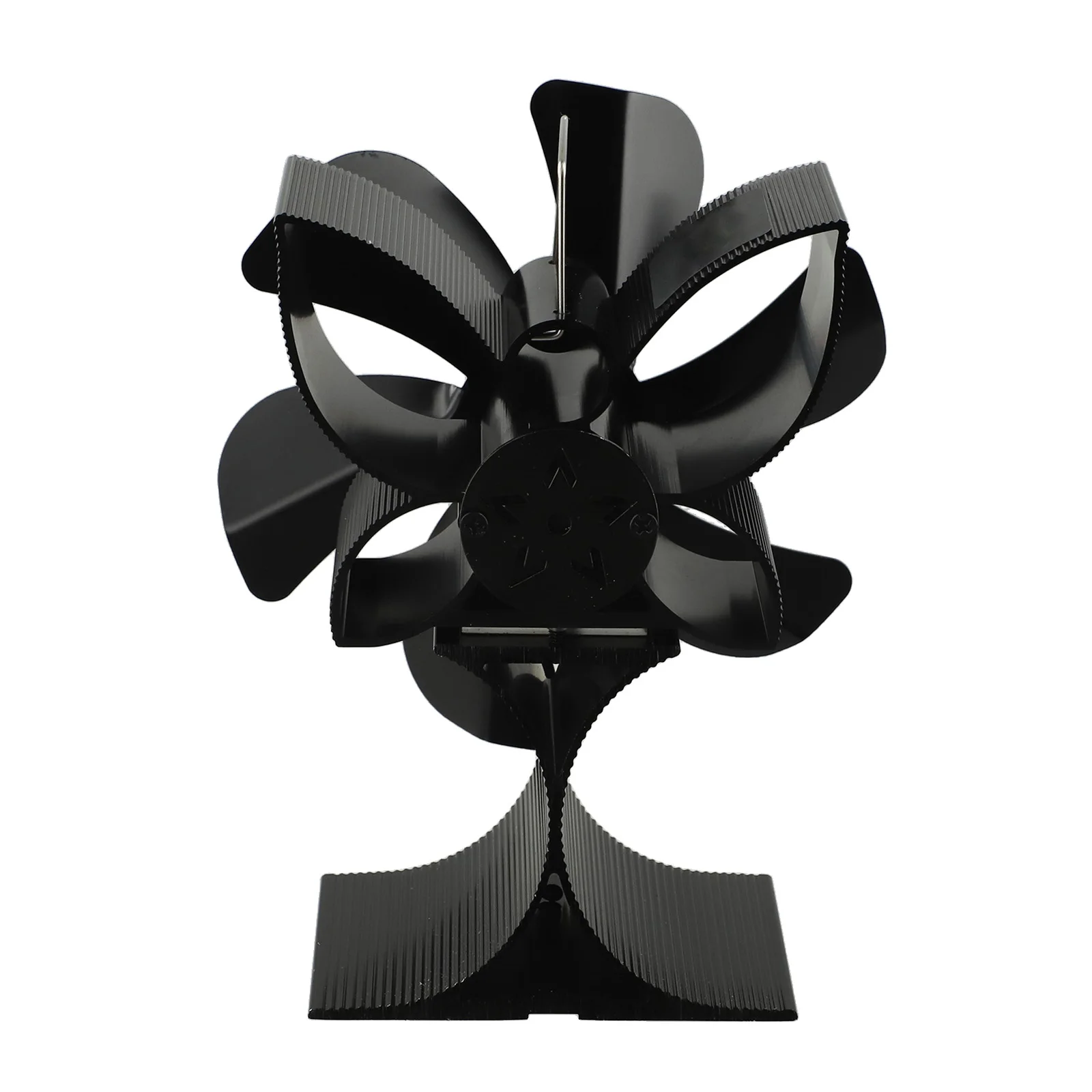 6 شفرات مروحة الموقد مروحة بأكسيد الألومنيوم البناء عالية الكفاءة دوران الهواء تحسين تدفق الهواء الساخن لموقد الفحم #2