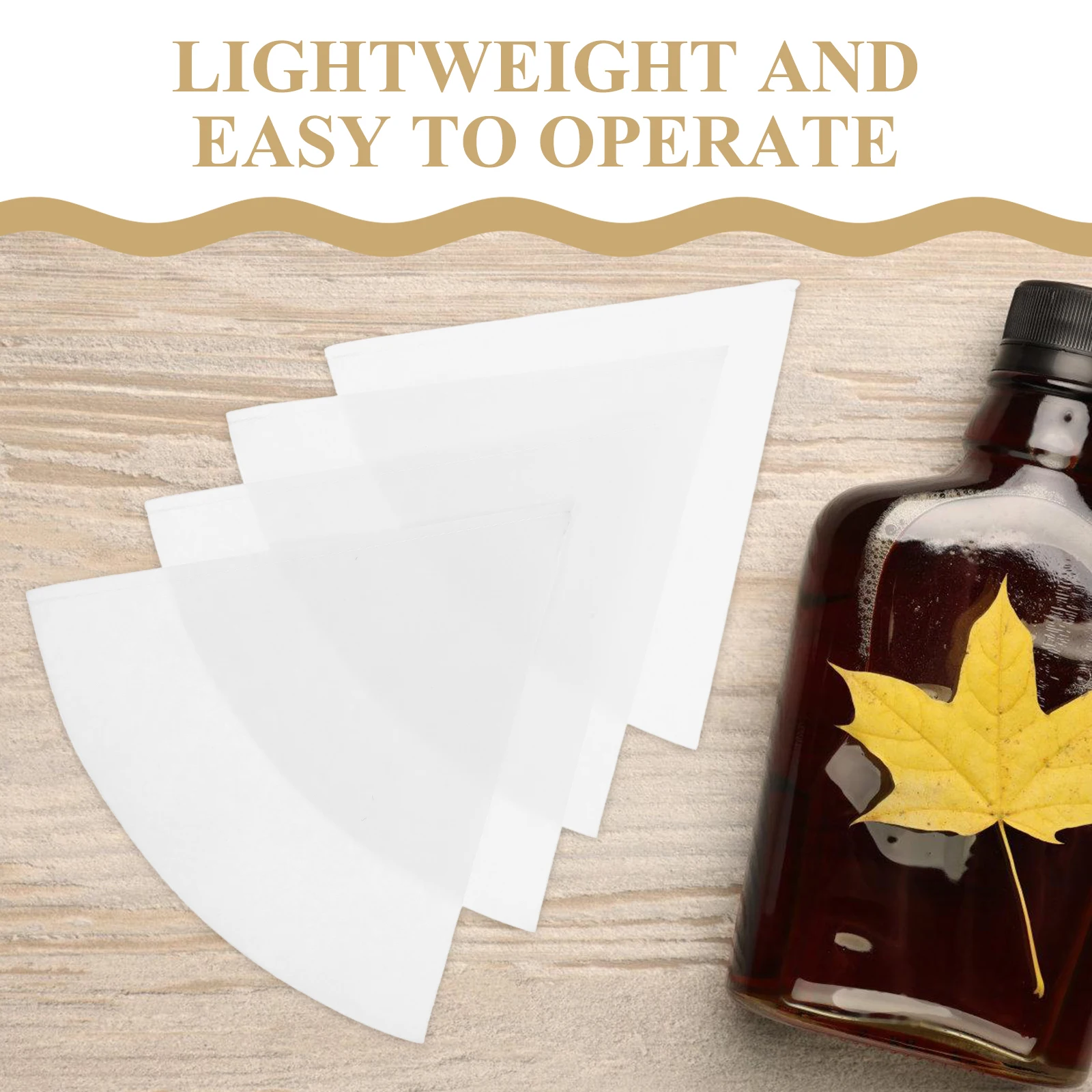 

6pcs Maple Syrup Filter Kit Strainer Cloth Bags Fine Mesh Conical Reusable Fabric Kitchen Restaurant Tools Equipment