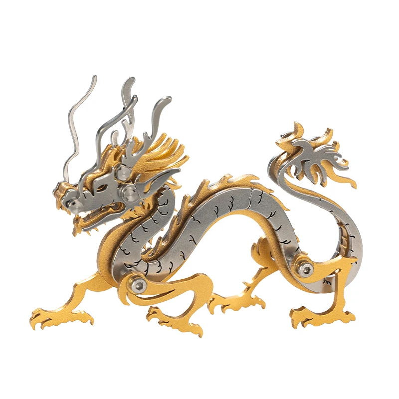 MOKR  Animal Color 3D Metal Puzzle Dragon Gift And Toys Puzzle For Kids Adults Learning Education  DIY Jigsaw Model