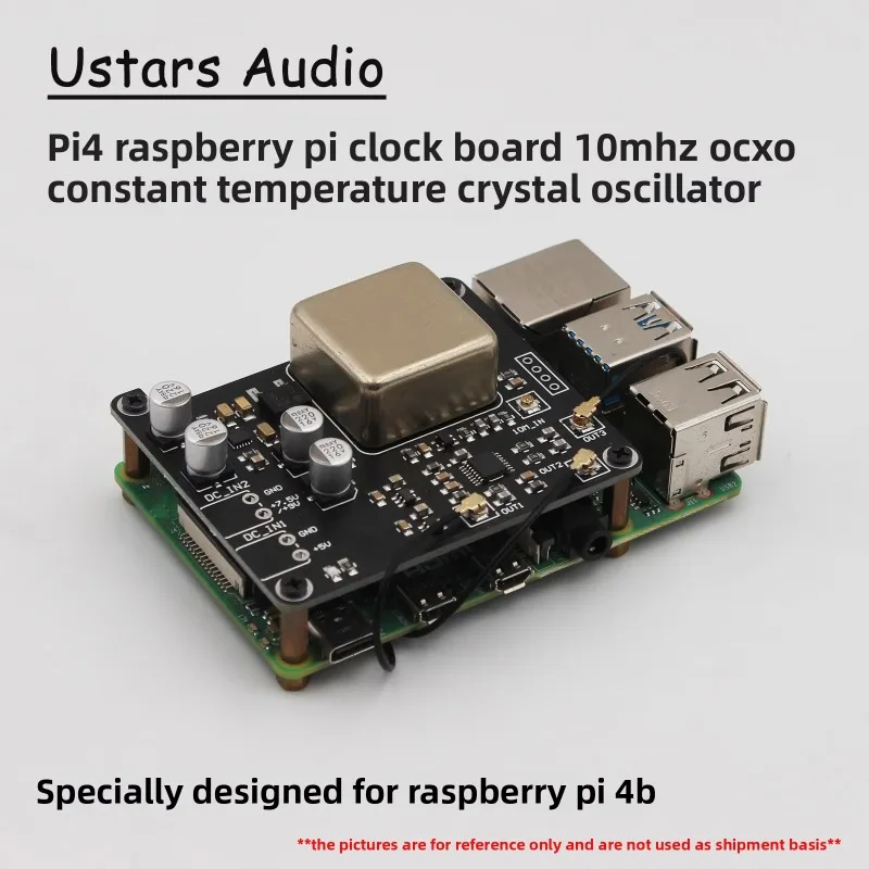 Raspberry Pi 4B OCXO Upgrade Kit  Ultra-Precision Clock Board with  Low-Jitter Crystal Oscillator for Pi4 Mods