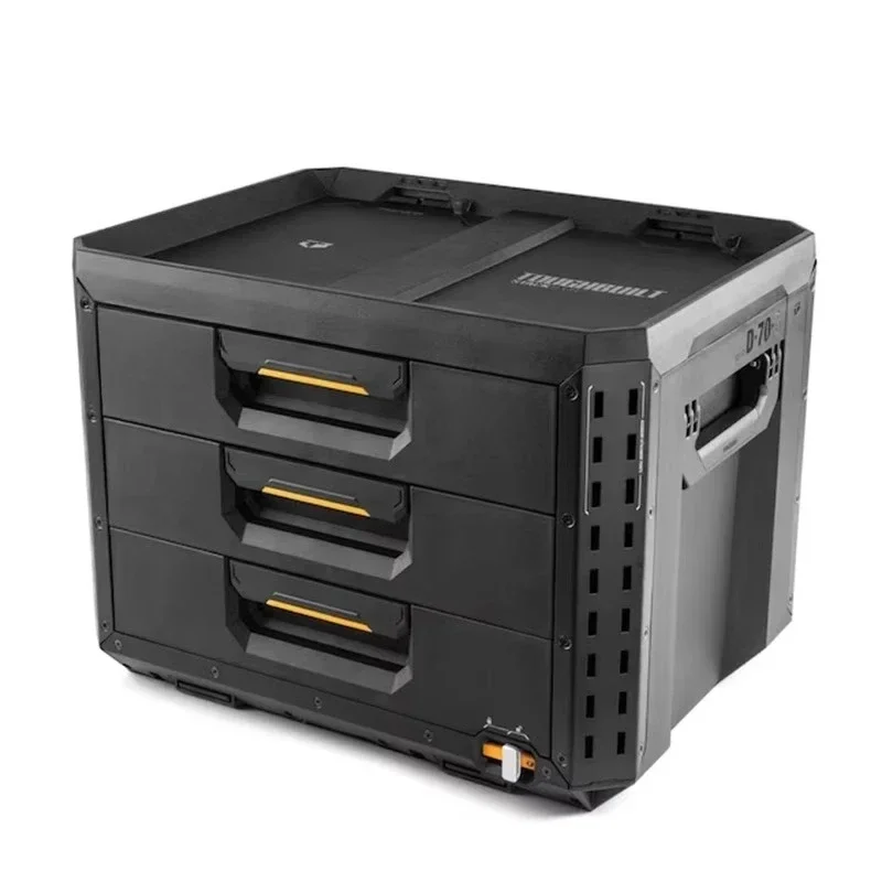 Stacking and pulling toolbox set, freely lockable drawer storage box