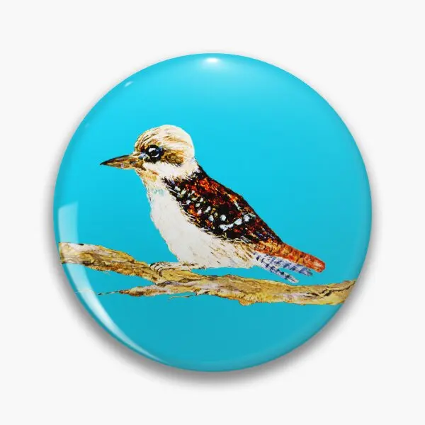 Kookaburra  Soft Button Pin Funny Decor Lover Collar Hat Clothes Badge Cute Gift Women Cartoon Jewelry Fashion Brooch Creative