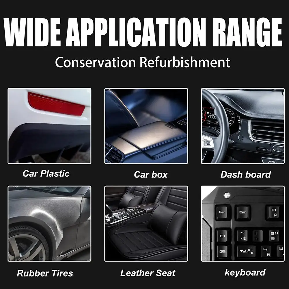 30ml Automotive Plastic Refurbishment Interior Dashboard Dustproof Refurbishment Leather Agent Glossy Plastic Dashboard Wax F6h0