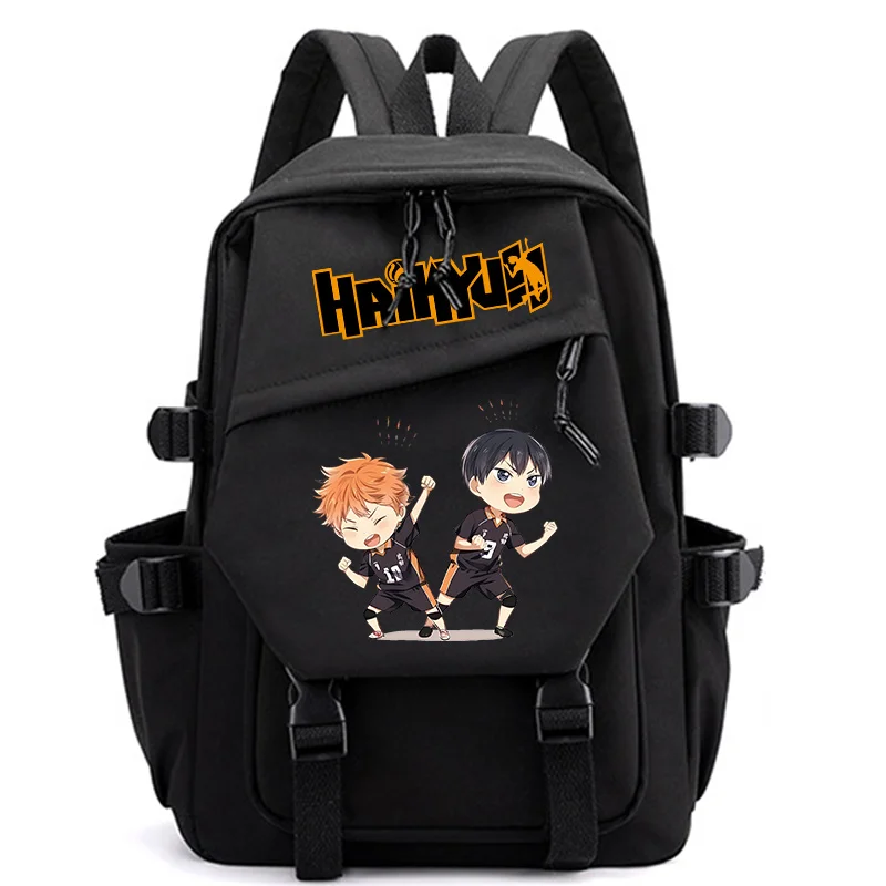 Haikyuu Backpack Anime Printed Large Capacity Student Supplies Travel Outside Portable Knapsack Hinata Shoyo Cartoon Bags Gifts