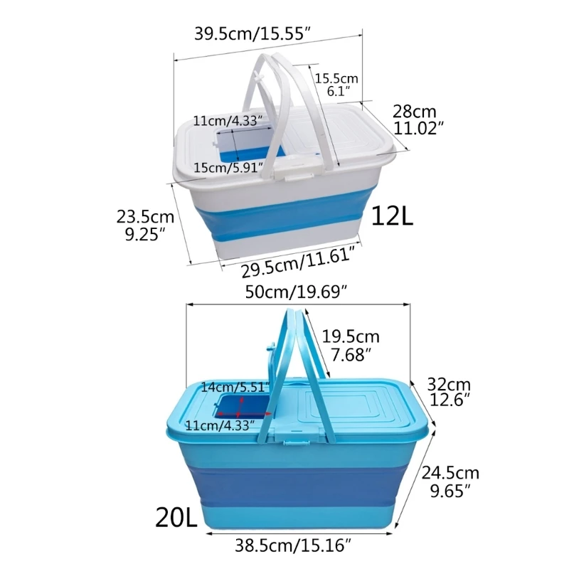 Banheira impermeável portátil exterior do recipiente peixes vivos para a pesca, acampamento dropshipping