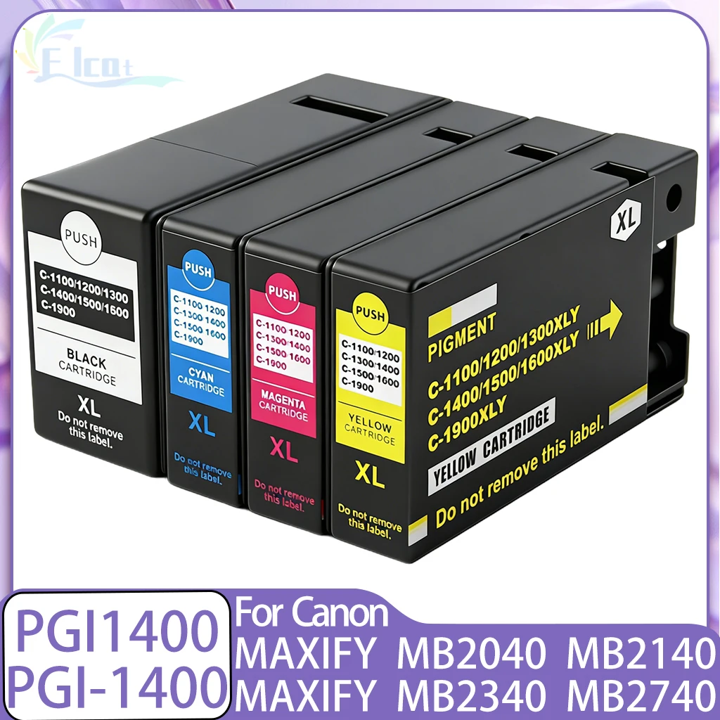 PGI-1400XL PGI-1400 PGI1400 PGI1400XL Ink Cartridge Compatible for Canon MAXIFY MB2040 MB2140 MB2340 MB2740 Printer Cartridge