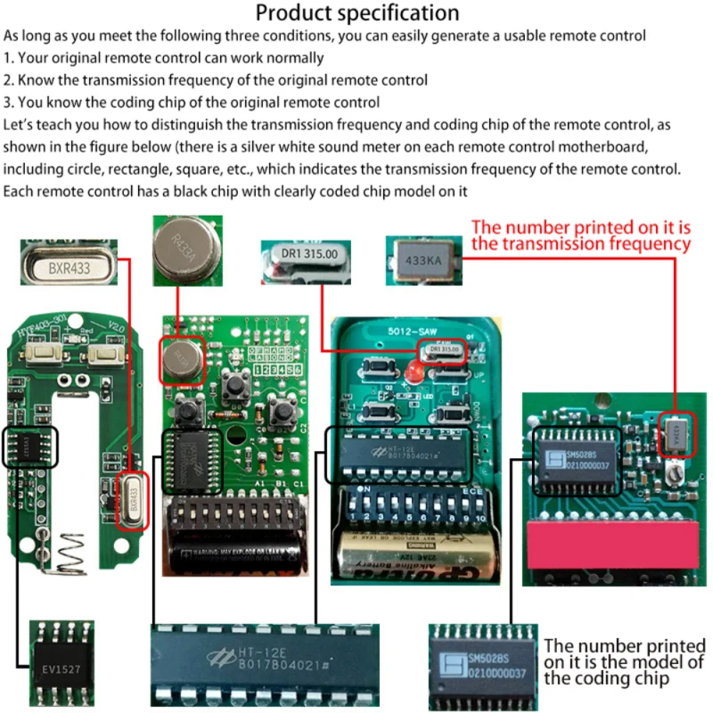 Kebidu-ワイヤレスリモコン複製機,RF送信機,電気クローニング,ゲート,ガレージドア,コピー機,家庭用オープナー,433MHz