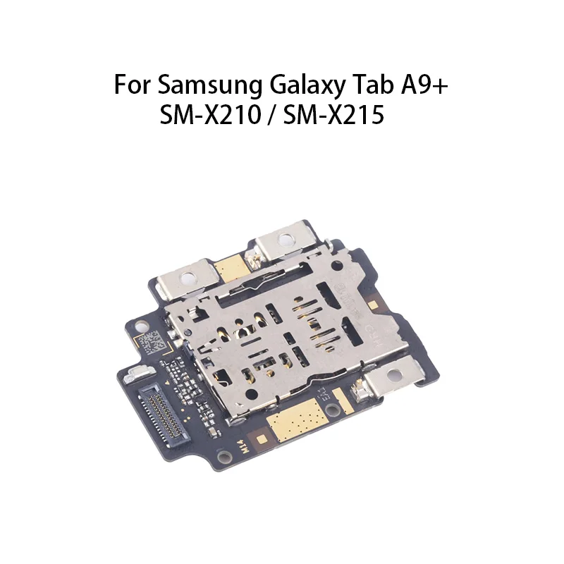 Sim Card Reader Tray Flex Cable Socket Slot Holder Connector Contact Plug For Samsung Galaxy Tab A9+ SM-X210 / SM-X215