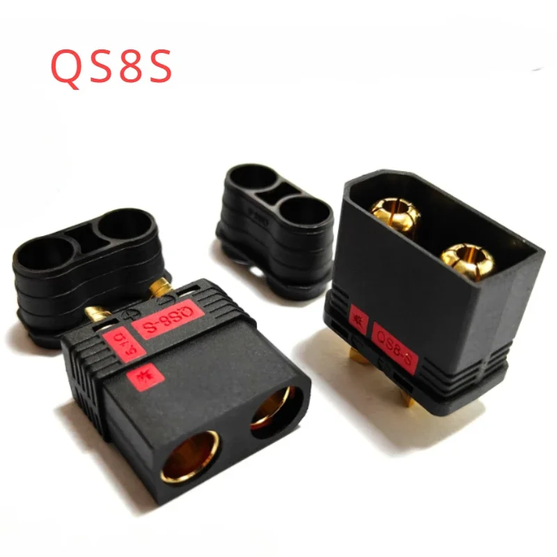 QS8 Heavy Duty Lithium Battery Connector Male Female 110A 2Pin Connector RC Plant Protection Drone Car Model Plugs 8AWG-12AWG