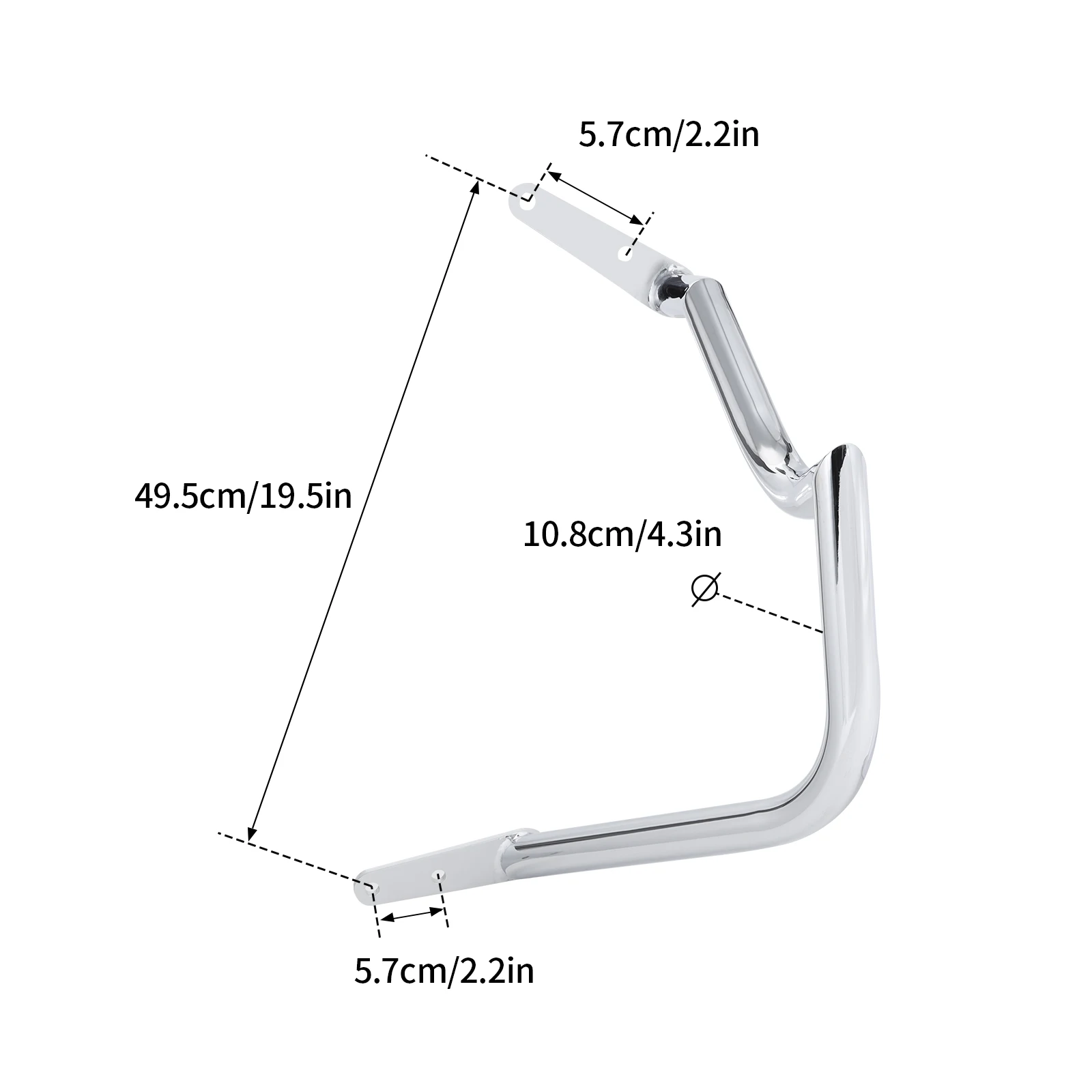Motorcycle Chrome Front Highway Engine Guard Crash Bar for Yamaha V-star 1100 XVS1100/ DragStar 1100 DS1100 Custom Model 1999-up