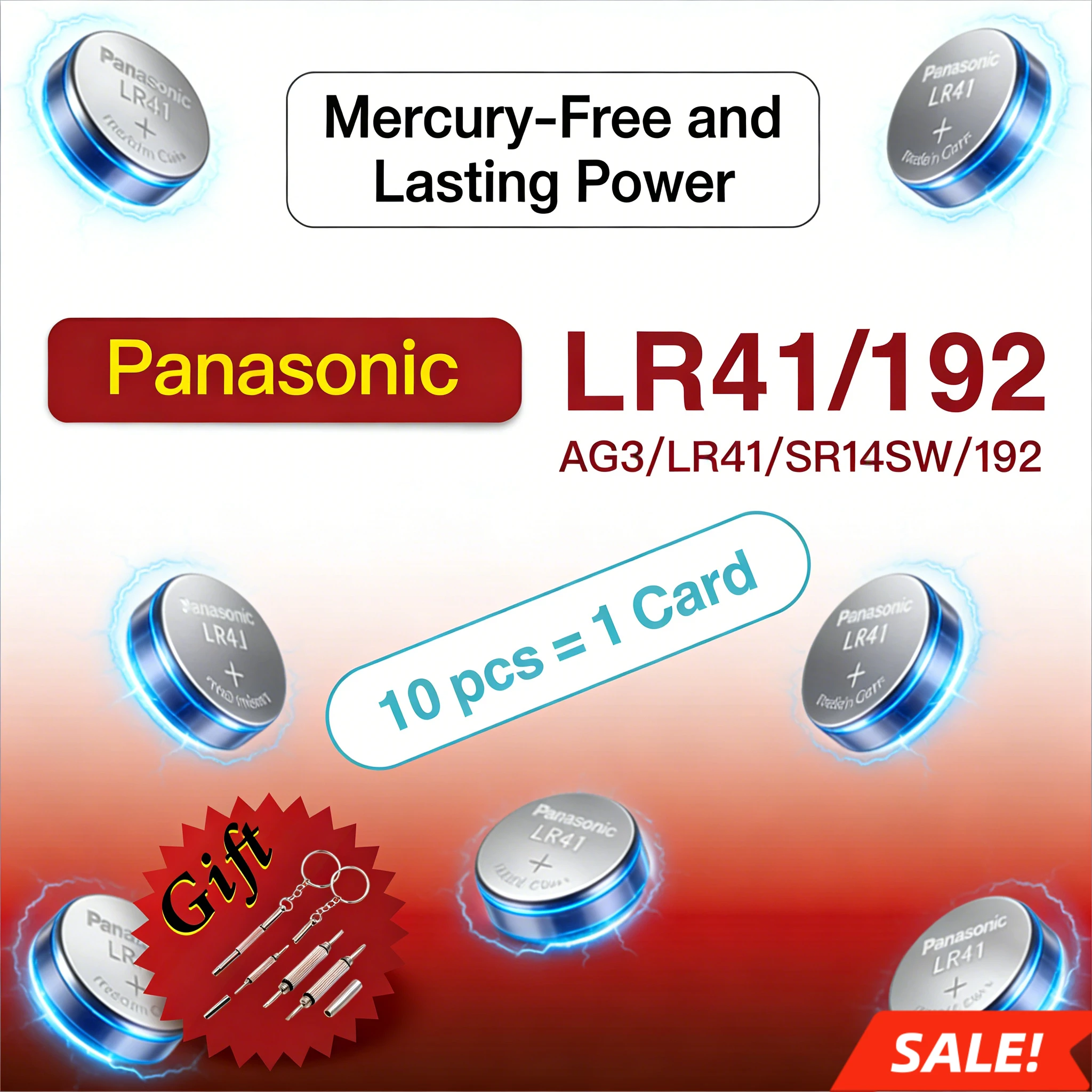 

Panasonic AG13 AG10 L1154 A76 357a LR44 LR43 LR41 LR1130 Button Batteria Cell Coin Watch Toys Remote Battery