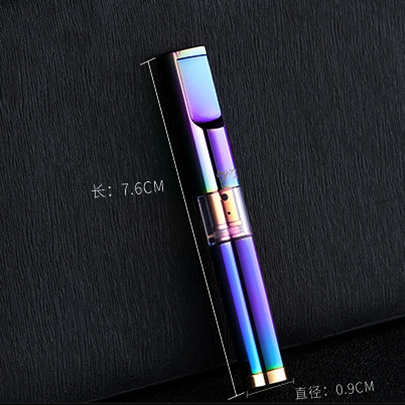 Zobo-Double Microporous Filter Cigarette Holder Plating Alloy Washable Filter Puff Thick Thin Cigarette Metal Smoking Mouthpiece