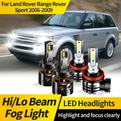2PCS H7 LED Headlight Bulbs For Land Rover Range Rover Sport 2006 2007 2008 2009 H11 High Low Beam White Front Fog Lamp for Cars