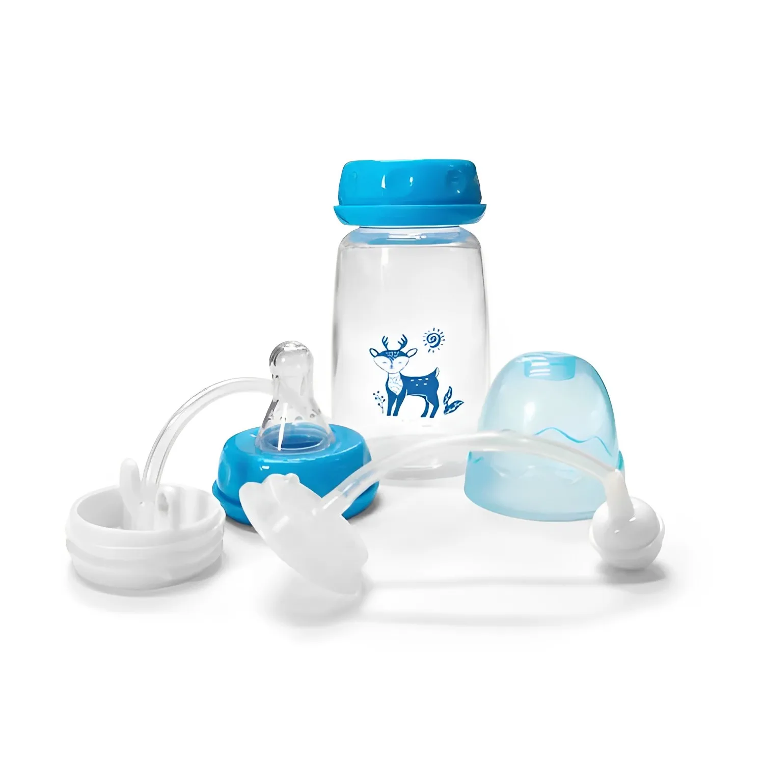 Erduo Plastic Baby Water feeding bottles with straw drinking bottle children for newborns babies reborn formula milk items