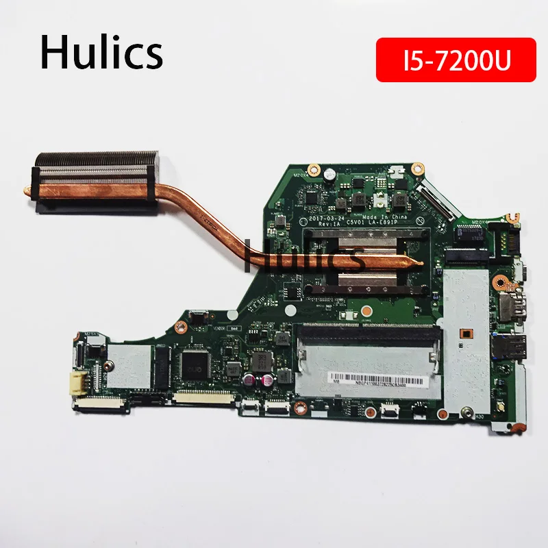 

Hulics, используется для Acer Aspire A315-53 A515-51 A615-51 A515-51G LA-E891P, материнская плата для ноутбука C5V01 с процессором I5-7200u