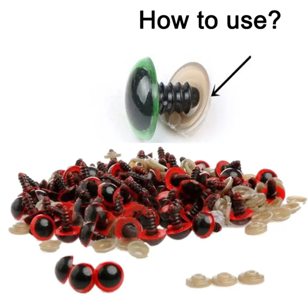 20 ชิ้น/10 คู่ 8/10/12/14 มม. อะไหล่พร้อมแหวนรองสำหรับตุ๊กตา อุปกรณ์ DIY สำหรับตุ๊กตาหมี ของตกแต่งรูปสัตว์ ดวงตาสำหรับงานฝีมือ ดวงตาคริสตัลสำหรับตุ๊กตา