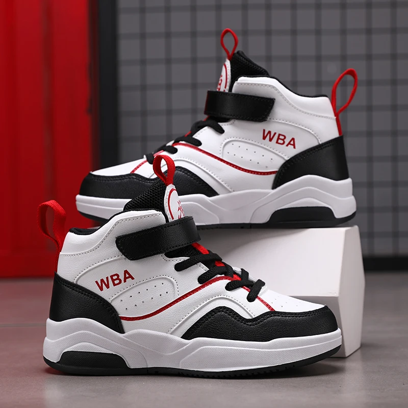 Autumn Childrens Boy Sneakers Pu Leather Outdoor Non-slip Boys Basketball Shoes School Running Luxury Fashion Boys Sports Shoes