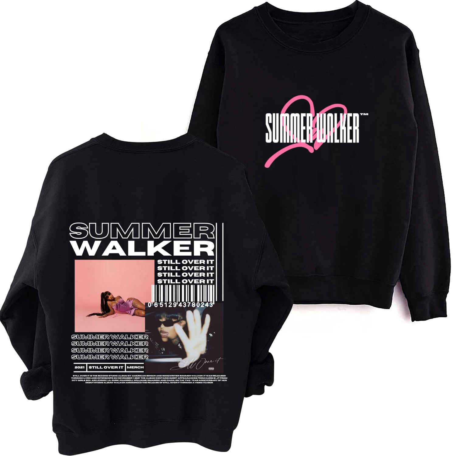 

Summer Walker Still Over It 2024 O-Neck Long Sleeve Printing Unisex Clothing Hoodies Music Fans Gift Regular Spring and Autumn