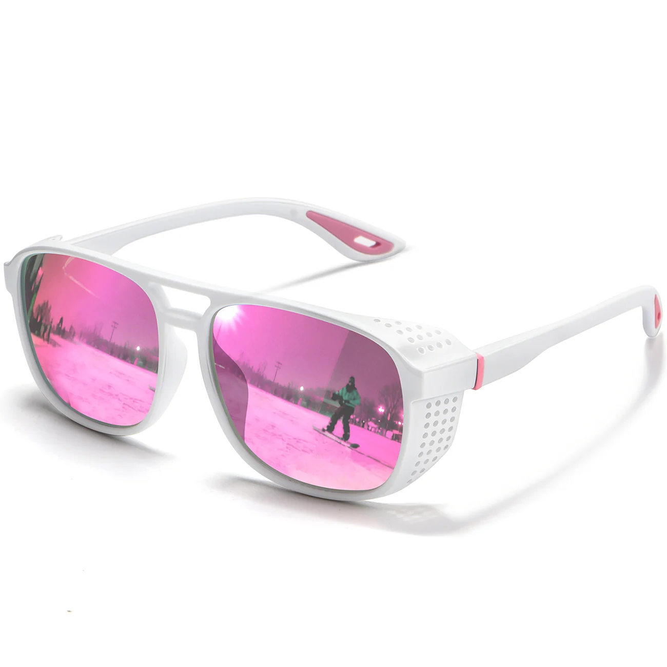 Polarisierte Sport-Sonnenbrille UV400 Fahrbrille Laufbrille für Männer und Frauen Professionelle Winddichte Outdoor UV400 Schutzbrille – Detail 8