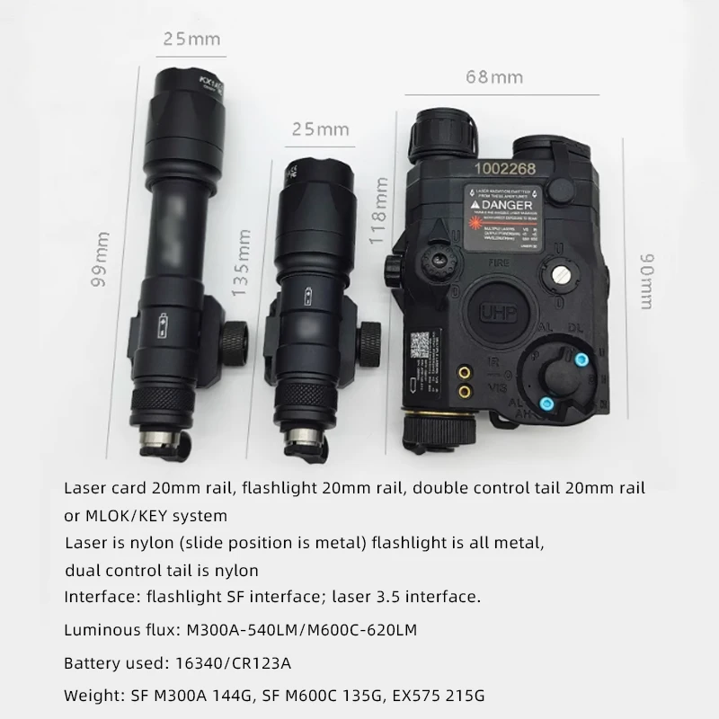 Element PEQ15 Laser-Indikator PEQ 15 Laser-Box M600C Taschenlampe Doppelsteuerung Rat Tail M300 Taktische Taschenlampe – Detail 1
