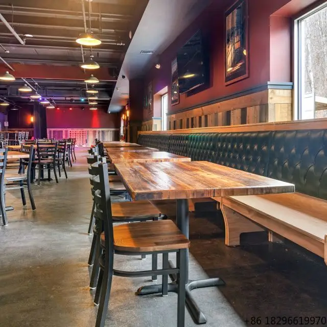 

Commercial Restaurant Furniture Contemporary Design Booth Tables and Chairs Set for Interior Design Projects