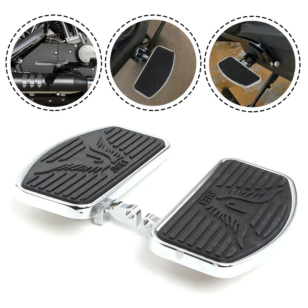 Motorcycle Accessories 1 Pair Rear Floorboards Metal Steel Fits For Dyna Low Rider Convertible FXDS CONV 1994–2000 models