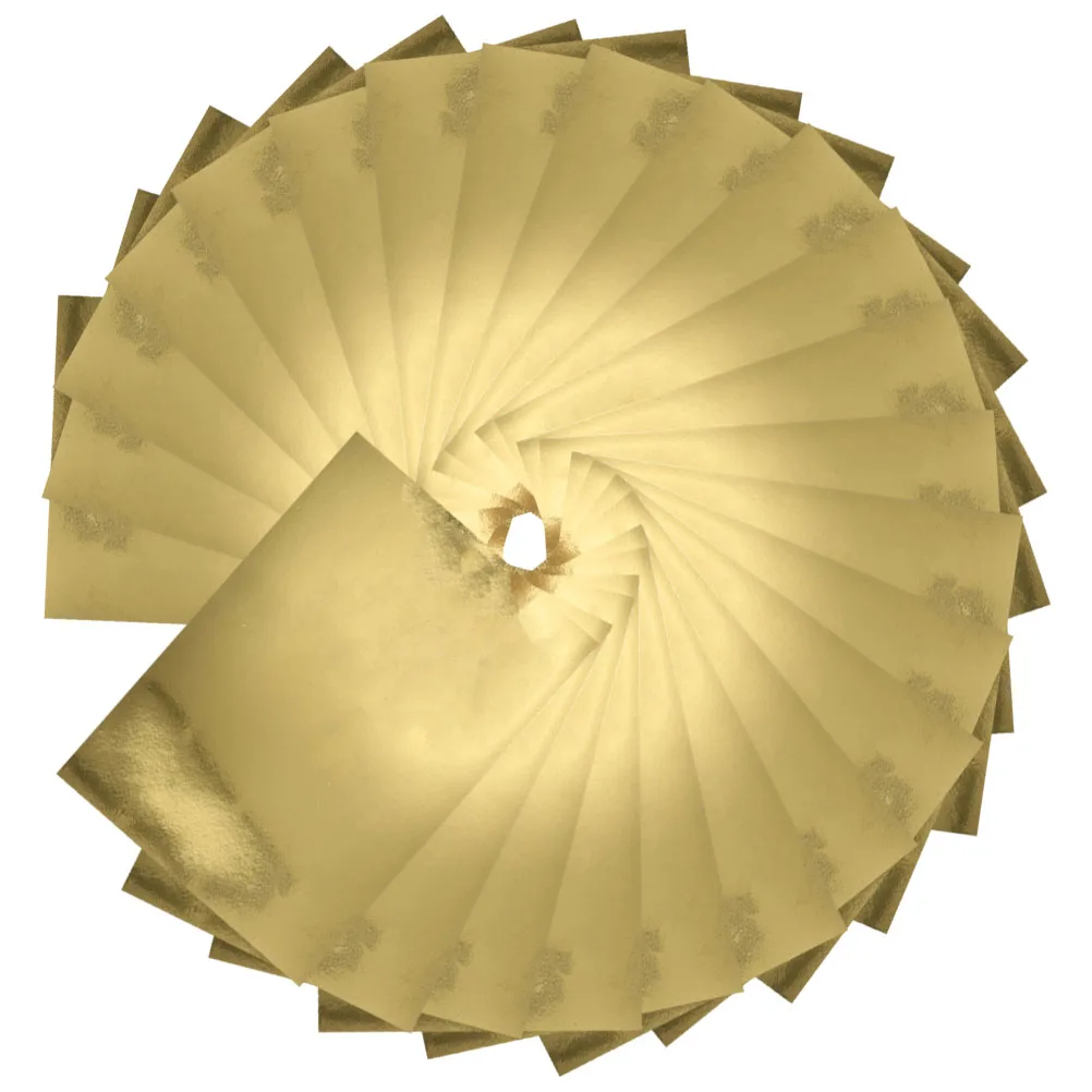 Papier cartonné métallique pour bricolage, 60 pièces, finition miroir brillant, feuilles de feuille d'or, papier pliant Origami, fournitures d'art pour Scrapbook