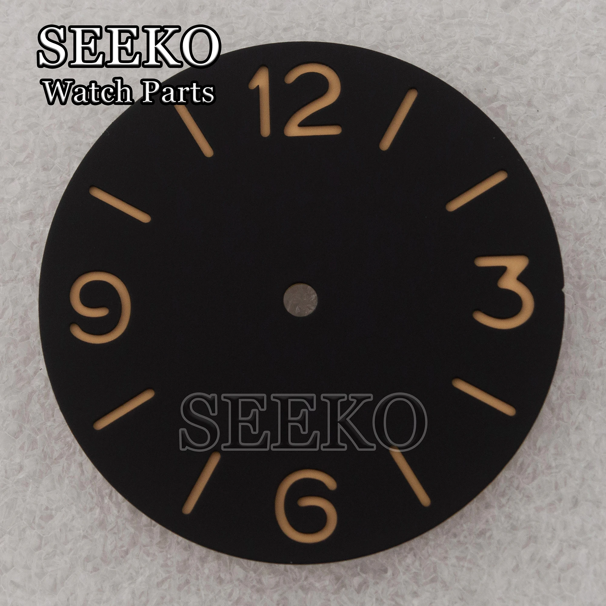 39mm Black Sandwich Watch Dial Face Luminous Markers Hands Set Fit PAM 6154 Case ETA6497 6498 ST3600 3620 Hand Winding Movement