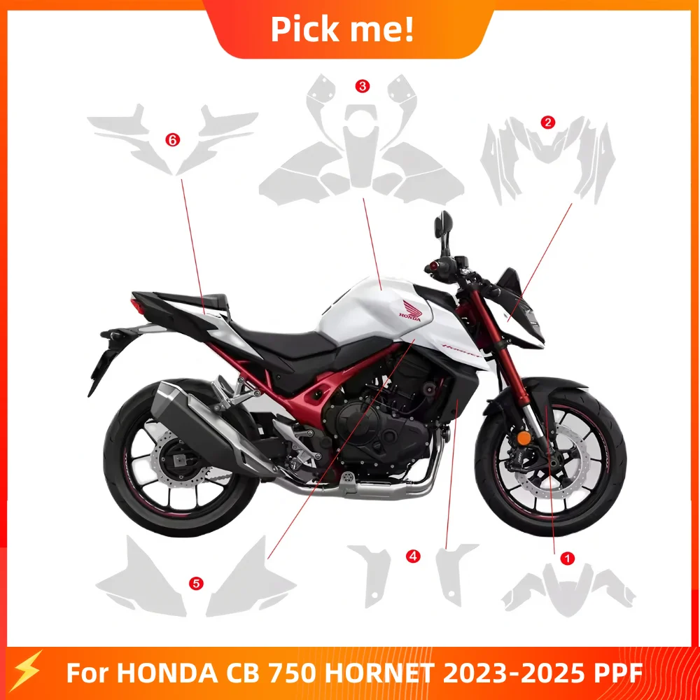 

For HONDA CB 750 HORNET 2025 PPF TPU Protective Film Full Body Paint Protection Scratch Resistant Kit cb750 2023-2025 Accessorie