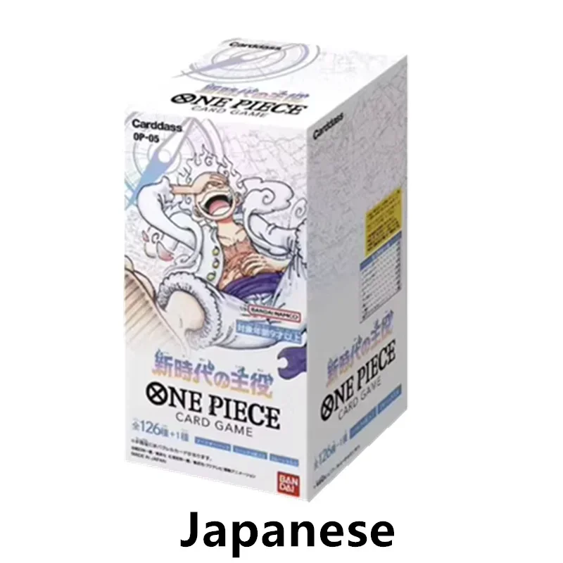 Original Bandai TCG One Piece Jeu de cartes Booster Box Luffy OPC-01 02 03 Dessin animé Animation Bataille à collectionner Jouet de cartes à